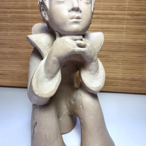 Clown Figurine Austin Production Boy Vintage 1980 Jester Clown Boy Sculpture - Picture 3 of 9